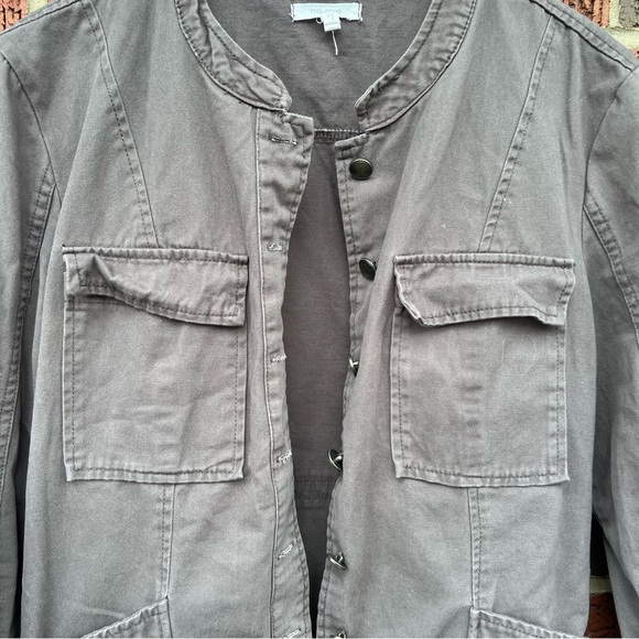 Maurices Gray Button Down Utility Jacket - Picture 2 of 3